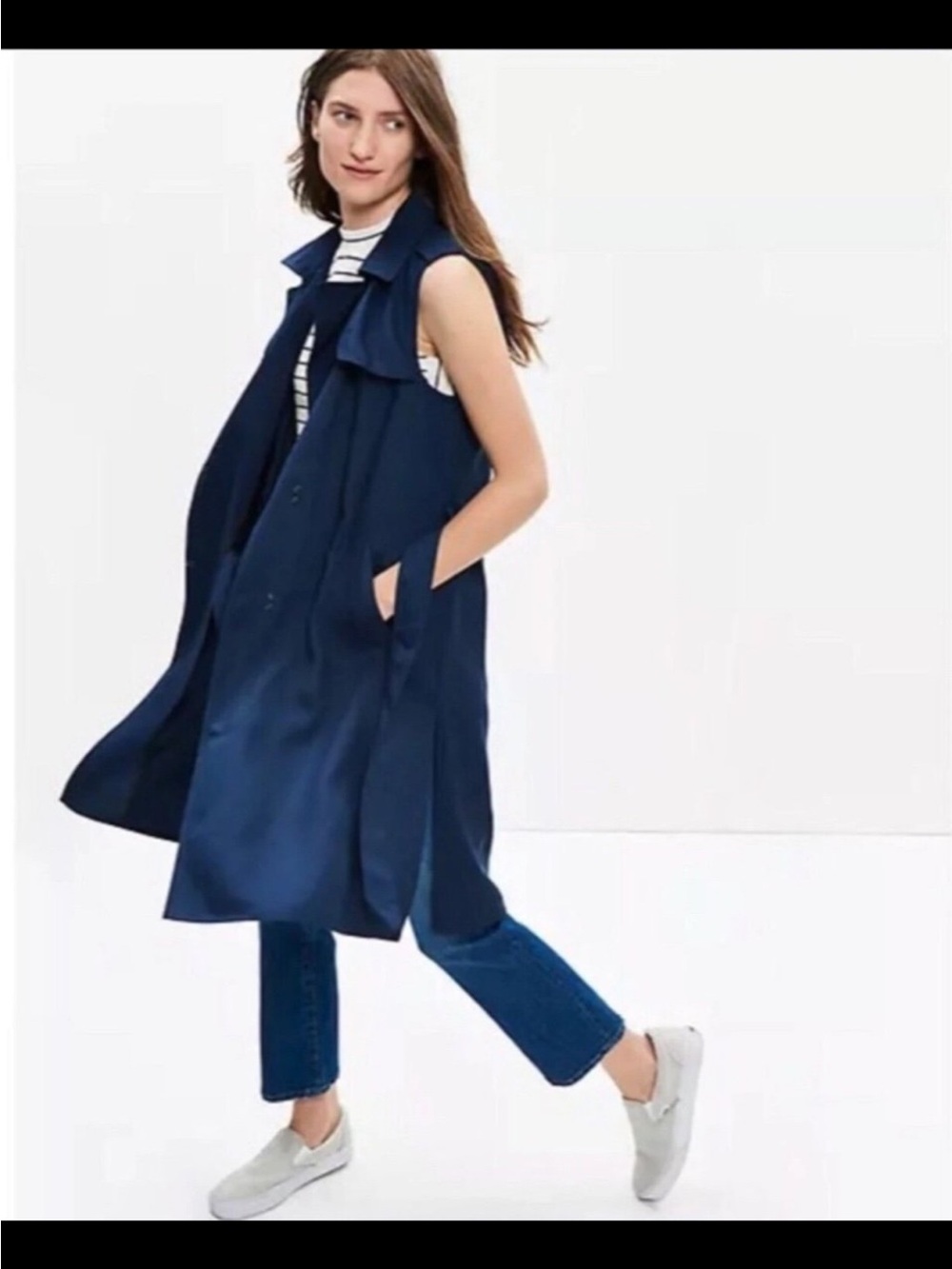 Madewell Sleeveless Trench Jacket